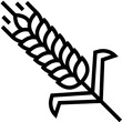 wheat line icon