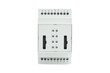 The electric drive control unit with overload control is isolated on a white background. The device is magnetic contactors, for power control