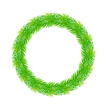 © Monika Janiak-Klicha - Zielony nieudekorowany wieniec ilustracja green wreath illustration
