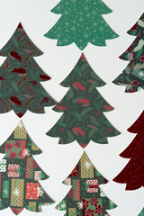 Sticker - holiday paper tree design background