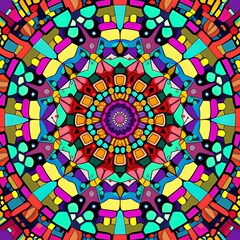 Poster - background with kaleidoscope effect