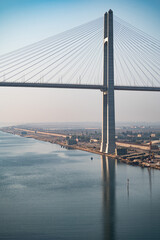 Wall Mural - Al Salam Peace Bridge in Egypt, Suez canal