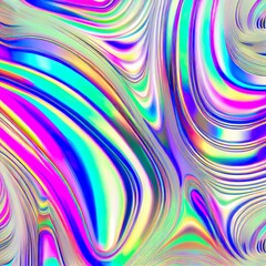 Poster - Textile colorful abstract holographic background