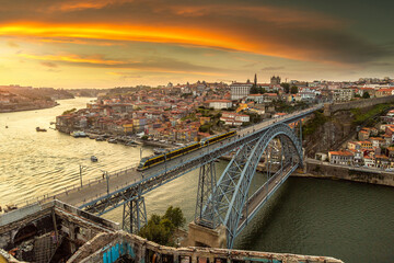 Fototapete - Dom Luis Bridge in Porto