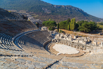 Fototapete - Amphitheater (Coliseum) in Ephesus