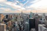 Fototapeta Nowy Jork - Aerial view of New York City cityscape