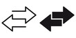 ofvs231 OutlineFilledVectorSign ofvs - transfer vector icon . isolated transparent . arrows . data exchange . digitization . technology . black outline and filled version . AI 10 / EPS 10 . g11571