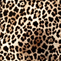 Wall Mural - Seamless leopard pattern, abstract leopard texture.