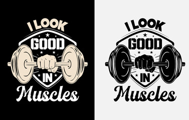Gym T-shirt design, Gym motivational quote, Workout inspirational t shirt design, Fitness t shirt design