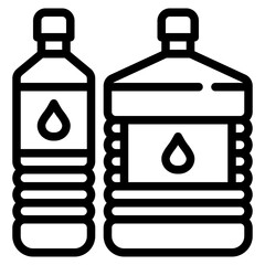 Wall Mural - oil bottle food cooking icon