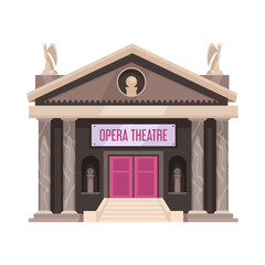 Canvas Print - Cartoon Opera Theatre