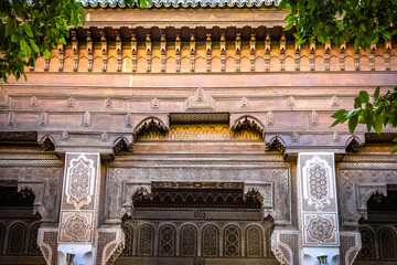 Wall Mural - entrance to the mosque, marrakech, morocco, north africa