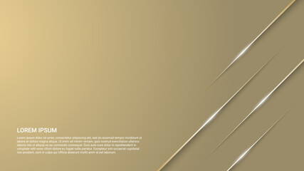 Wall Mural - background design with glowing golden lines