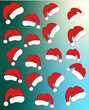 © Ami - red  christmas hats with gradient