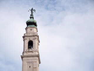 Basilica Cattedrale di San Martino bell tower in Belluno, Italy