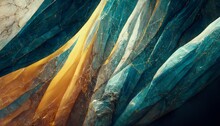 Abstract Background Of Blue And Yellow Marble