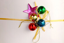 Christmas Star Decoration. Used For Template Design, Banner, Background, Cards.