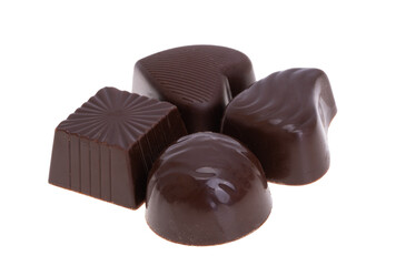 Sticker - chocolate candies isolated