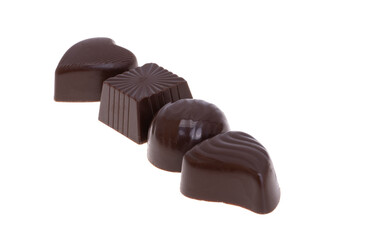 Sticker - chocolate candies isolated