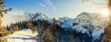 Fototapeta Na ścianę - Winter landscape of Tatra peaks in Poland