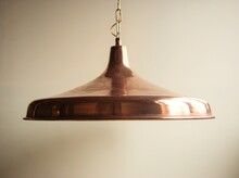 Fashioned Lamp In Copper. Danish Design 1960s.