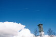 Blue sky and cloud and bell tower