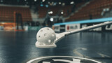 Fototapeta Sport - Floorball stick and ball