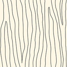 Linear Seamless Pattern. Handdrawn Zebra Skin, Wood Texture. Freehand Minimal Graphic Surface Print. Organic Background