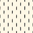 Grunge style seamless pattern. Repeated dash line motif. Modern minimal geometric surface print. Freehand brush texture