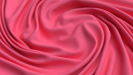 Wall Mural - Pink colored cloth piece of fabric background