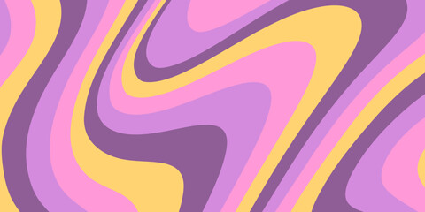 Poster - Abstract colorful background with waves. Trendy retro texture design concept. Vector, 2023