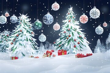 Christmas New Year Background 