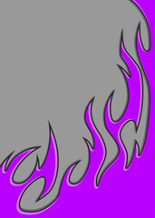 Poster - simple background with flame pattern and with some copy space area