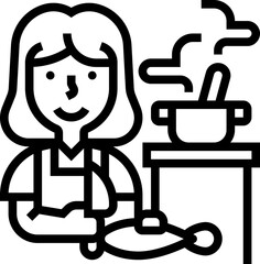 Wall Mural - cooking icon