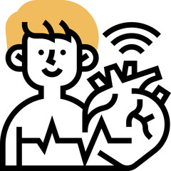 Sticker - ekg icon