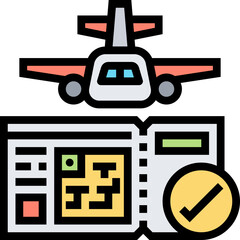 Sticker - flight icon