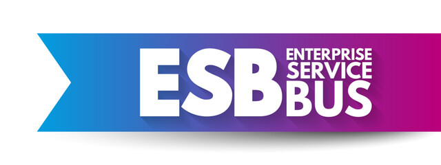 Aufkleber - esb - enterprise service bus implements a communication system between mutually interacting software