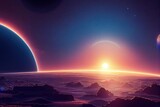 sunrise over the earth Generative AI