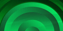 Green White Gradient Polygonal Surface Abstract 3D Render. Green Wave On White Background