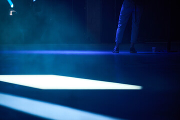 stage with spotlight