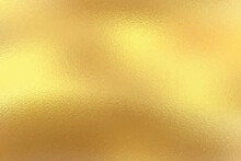 Gold Foil Leaf Texture, Golden Background With Glass Effect Vector Illustration For Prints, Cmyk Color Mode