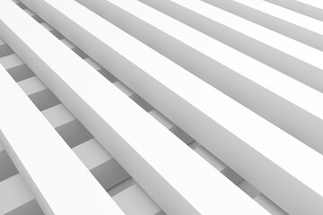 Poster - Abstract grey and white background with lines and stripes for business illustrations, 3D rendering