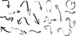 © Sansha Creation - Hand drawn arrow vector icons set. Collection of pointers.