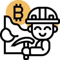 Sticker - mining icon