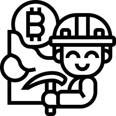 Sticker - mining icon