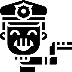 Sticker - police icon