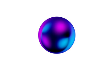 abstract gradient ball liquid sphere 3d render.