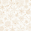 © lilysab - Winter snowflakes square backround in simple flat style