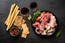Appetizers With Differents Antipasti