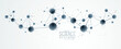 © Sylverarts - Molecules vector illustration, science chemistry and physics theme abstract background, micro and nano science and technology theme, atoms and microscopic particles.